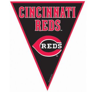 cincinnati reds baseball pennant banner includes 1 plastic pennant