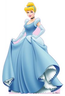 Halloween Disney Classics Cinderella Satin Tulle Gown Dress Costume Sz
