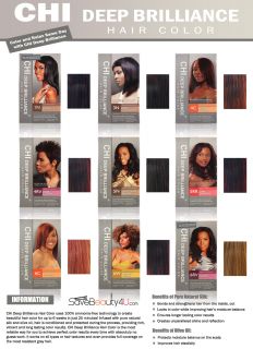 100 Ammonia Free Chi Deep Brilliance Hair Color 9 Colors