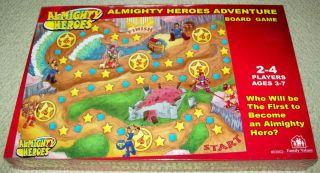  Family Values Almighty Heroes Adventure Christian Board Game Ages 3 7