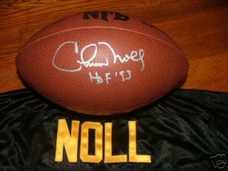 Chuck Noll Autographed NFL Football Pittsburgh Steelers