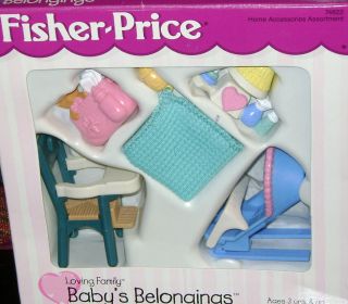 Fisher Price Loving Family BABYS BELONGINGS BRAND NEW IN BOX CLEARANCE
