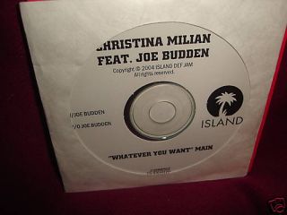 Christina Milian Whatever You Want CD Single Promo