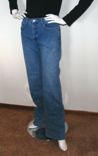 CHRISTINE ALEXANDER with Aurora Shimmer Light Denim Stretch Jeans