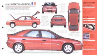 1998 Citroen Xantia Activa RARE Original Imp Brochure