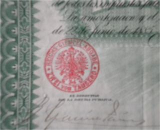  Mexicana Deuda Consolidada 1885 50 $ Christopher Whit Coupons