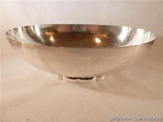 Poole Silver Company #811 Oval Bowl Engineers Country Club Award1963