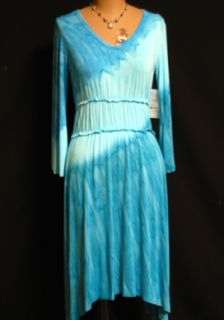 Claire Pettibone Goddess Cut Tie Dye Tunic Dress M