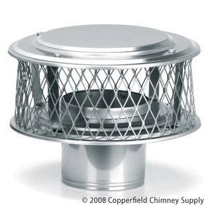   13866 HomeSaver Guardian 8 in 304 Alloy Stainless Steel Chimney Cap