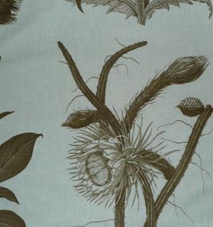 Clarence House Le Flora Danica Linen Cotton New Remnant Beige Brown