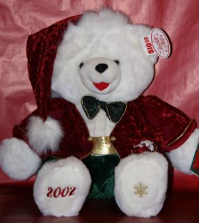  2002  Boy Snowflake Stuffed Teddy Bear