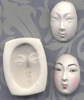 Handmade Polymer Clay Mold Chinese Lady Doll Face