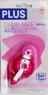 Plus Corporation Double Sided Glue Tape Honeycomb Dot Refill Permanent