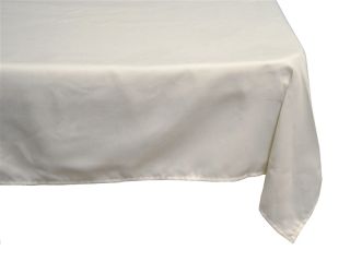  Polyester Tablecloth Black White or Ivory Cheap Table Linens