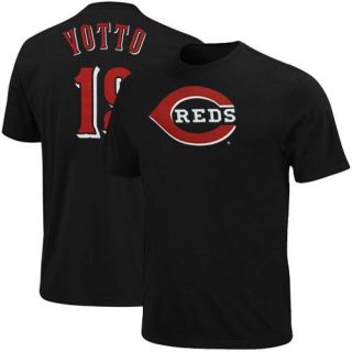 Majestic Joey Votto Cincinnati Reds 19 Player T Shirt Black