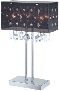 Claudette Crystal Pendants Accents Table Lamp 20030