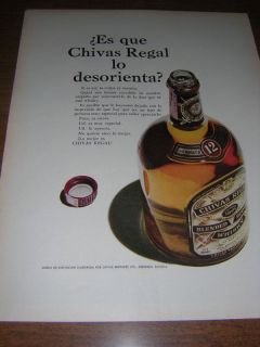 1967 Chivas Regal Muy Especial Whisky Print Spanish Ad