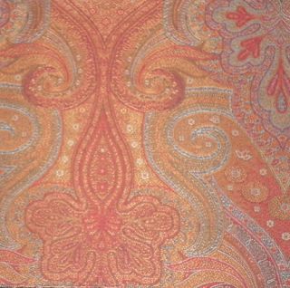 Clarence House ETRO Anzio Paisley Wool Italy Red New