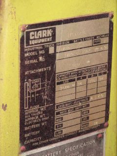 Clark TW20 Electric Forklift 2000 Lbs