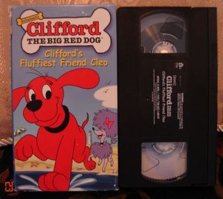 Cliffords Fluffiest Friend Cleo The Big Red Dog VHS LN 012236123422