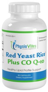 Red Yeast Rice 1200mg with CQ10 30mg Support Lower Cholesterol