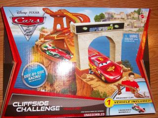 Disney Pixar Cars 2 Cliffside Challenge Race Track Set w/ Francesco