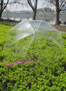 1pcs Transparent Automatic Clear Parasol Umbrella for Wedding