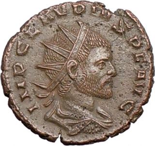 CLAUDIUS II Gothicus 268AD Authentic Ancient Roman Coin Fides Trust