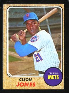 1968 Topps #254 Cleon Jones New York Mets Vintage Premium Card
