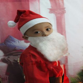 Christmas Children Santa Claus Clothes Clothing One Set 5pcs