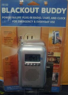  Buddy Emergency AM/FM Radio, FlashLight & Clock & Alarm~