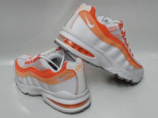 Nike Air Max 95 White Peach Cream Bright Coral Sneakers Womens Size