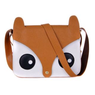  Shoulder Bag Messenger Handbags School Tote Owl Fox PU Purse