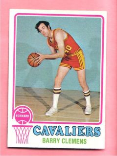 73 74 Topps 92 Barry Clemens NBA Cavaliers