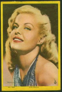 Cleo Moore Color Movie Star Picture Argentina 1959