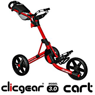 Clicgear Model 3 0 Push Cart Red Brand New in Box 2012