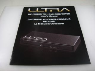 Ultra DVI+Optical/Coaxial Audio to HDMI Converter ULT40269 AS IS*