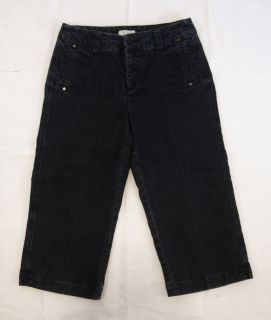 Womens Christopher Banks Denim Blue Capri Stretch Jeans Pants Size 4