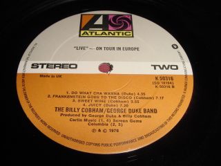 The Billy Cobham George Duke Band 12 LP Jazz Funk