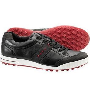 Ecco Mens Street Premier Golf Shoes * Size 10   10.5 * Moonless Black