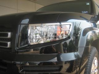 06 2012 Honda Ridgeline Chrome Headlight Bezels Covers Trim