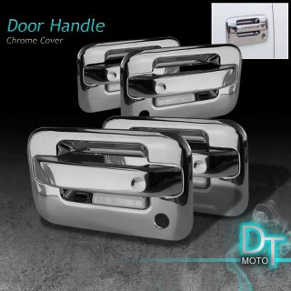 04 12 FORD F150 4DR CHROME DOOR HANDLE COVERS WITH PASSENGER KEYHOLE