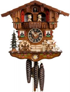 Black Forest 1 Day Chalet Musical Cuckoo Clock 608T