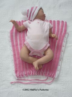 Baby Cocoon Papoose Knitting Pattern Reborn Pattern 221 by Shifios