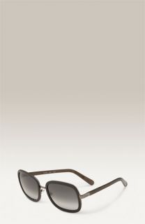 Chloé Mimosa Square Sunglasses with Metal Rim Inlays