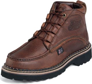 Justin Mens New 989 Sport Chukkas Brown Leather Oxford Work Boots 11