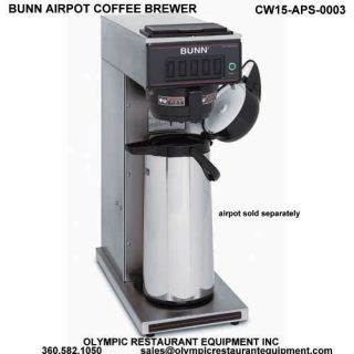 New Bunn Coffee Maker Brewer Machine Commercial Pourover Airpot CW15