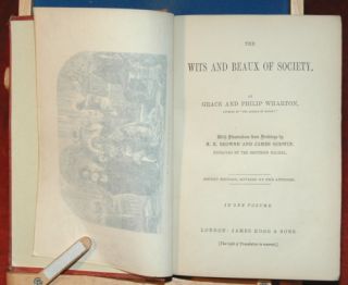 C1862 Wits Beaux of Society Wharton Browne Dalziel