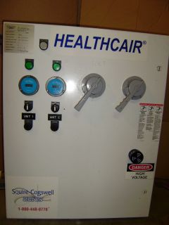 Squire Cogswell Aeros Healthcair Duplex Vacuum Pump Control Panel