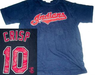 Vintage Cleveland Indians Coco Crisp Kids Jersey T Shirt YL Youth
